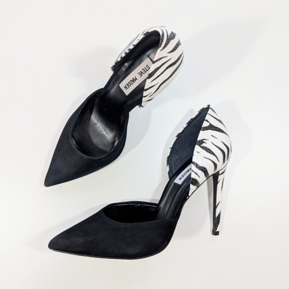 Steve Madden Hypnotic Zebra D'Orsay Pointed Pump